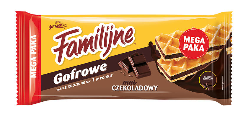 Familijne gofrowe mus o smaku czekoladowy