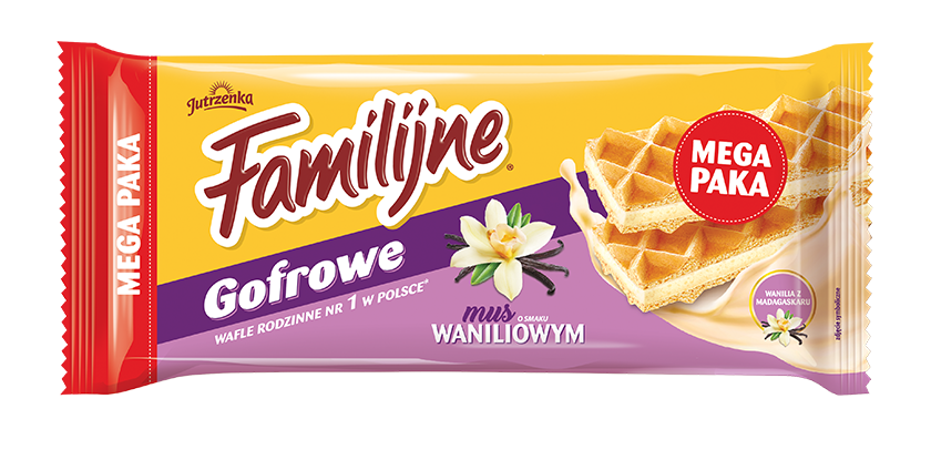 Familijne gofrowe mus o smaku waniliowym